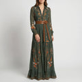 Bohema - Button-Front Maxi Dress For Woman