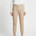 Chino Pants for Women – Hybrid Fit with Elasticated Ankles | Soft Fabric & Structured Silhouette 0
