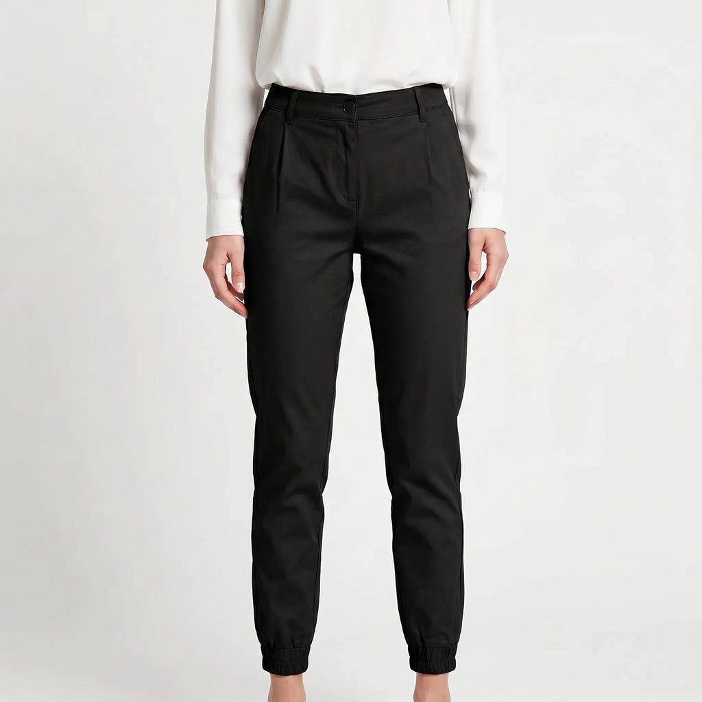Chino Pants for Women – Hybrid Fit with Elasticated Ankles | Soft Fabric & Structured Silhouette 6