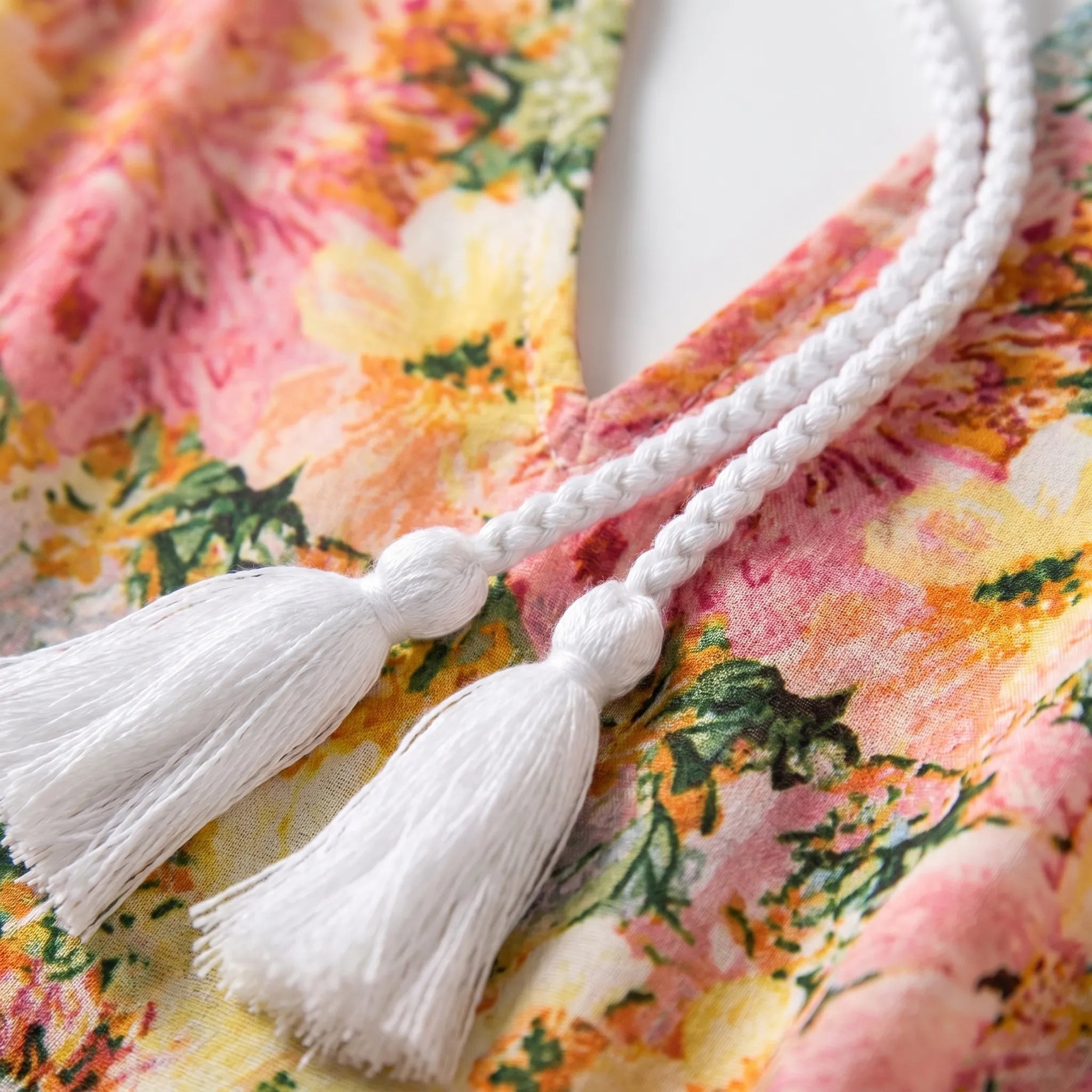 Floral Maxi Dress for Women – Flowing Silhouette | Short Ruffled Sleeves &amp; Lightweight Fabric 3