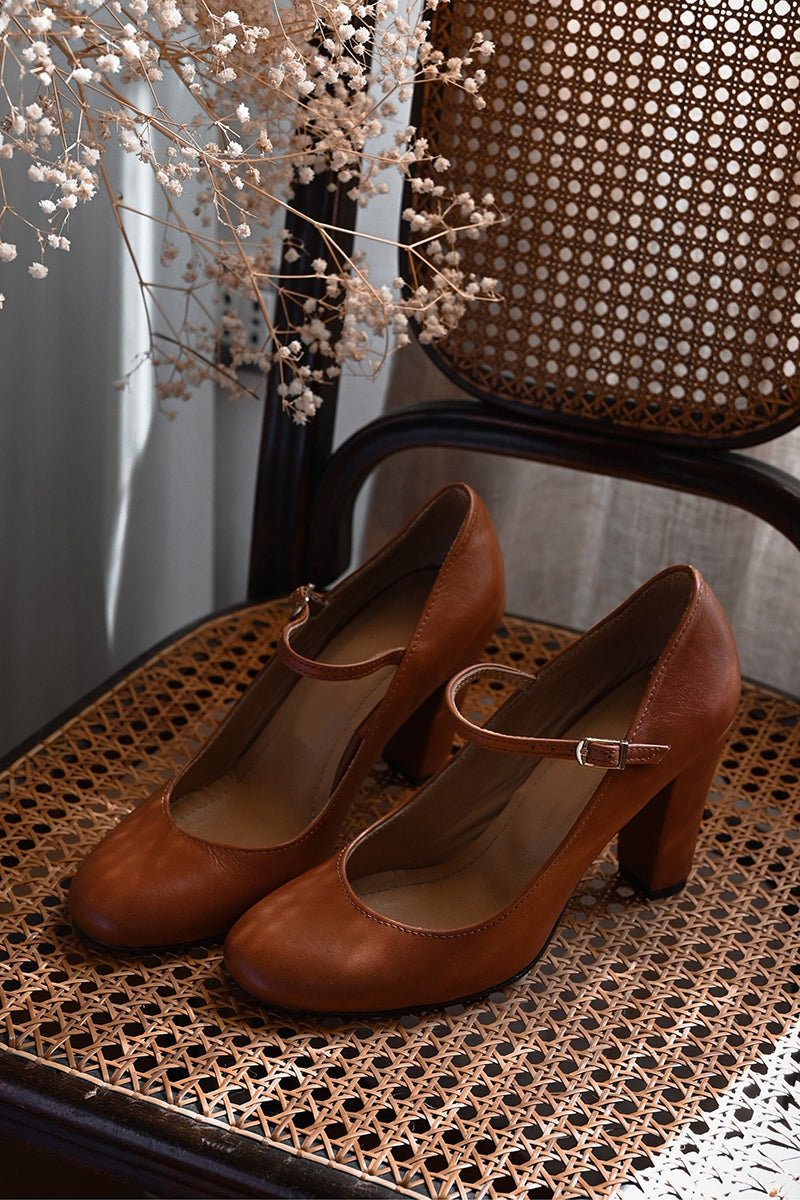 Mary Jane Shoes for Women – Block Heel Closed Toe | Structured Design & Secure Strap 4