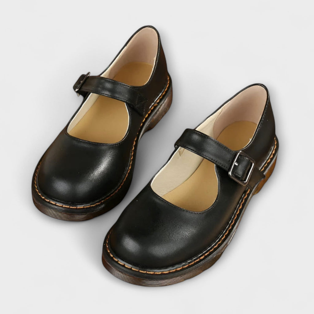 Mary Jane Shoes for Women – Buckle Strap Rounded Toe | Flat Sole Comfort 2