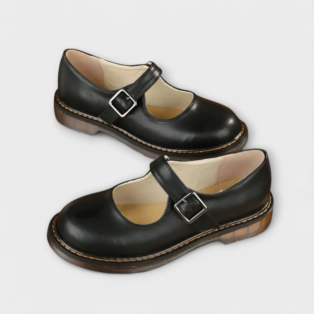 Mary Jane Shoes for Women – Buckle Strap Rounded Toe | Flat Sole Comfort 3