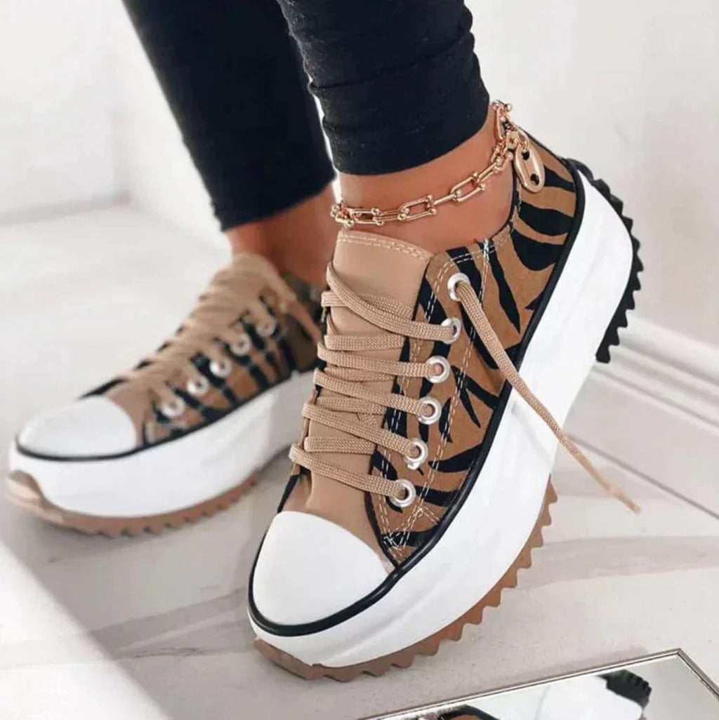 Sneakers for Women – Low Cut Lace-Up | Orthopedic Design & Thick Outsole 5