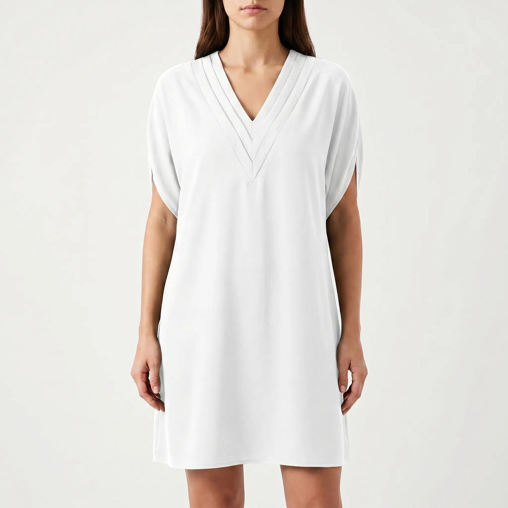 Summer Dresses for Women – V-Neck Slit Sleeves | Loose Fit & Fluid Silhouette 6