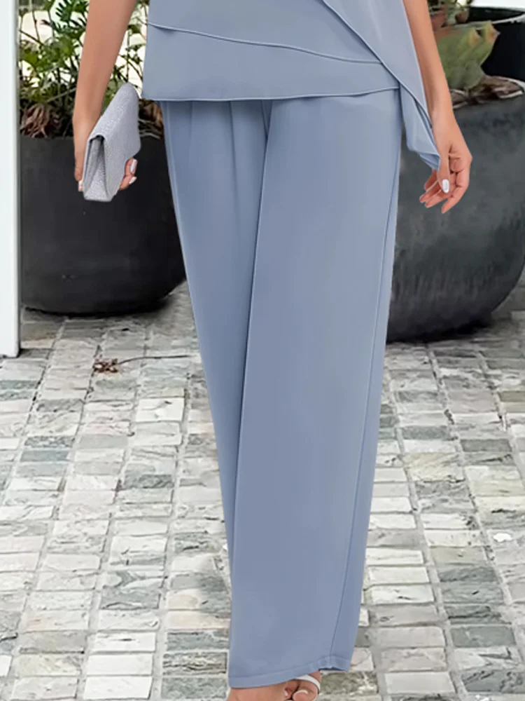 Two-Piece Set for Women – Layered Top & Straight Leg Pants | Comfortable Fabric & Stylish Design 3