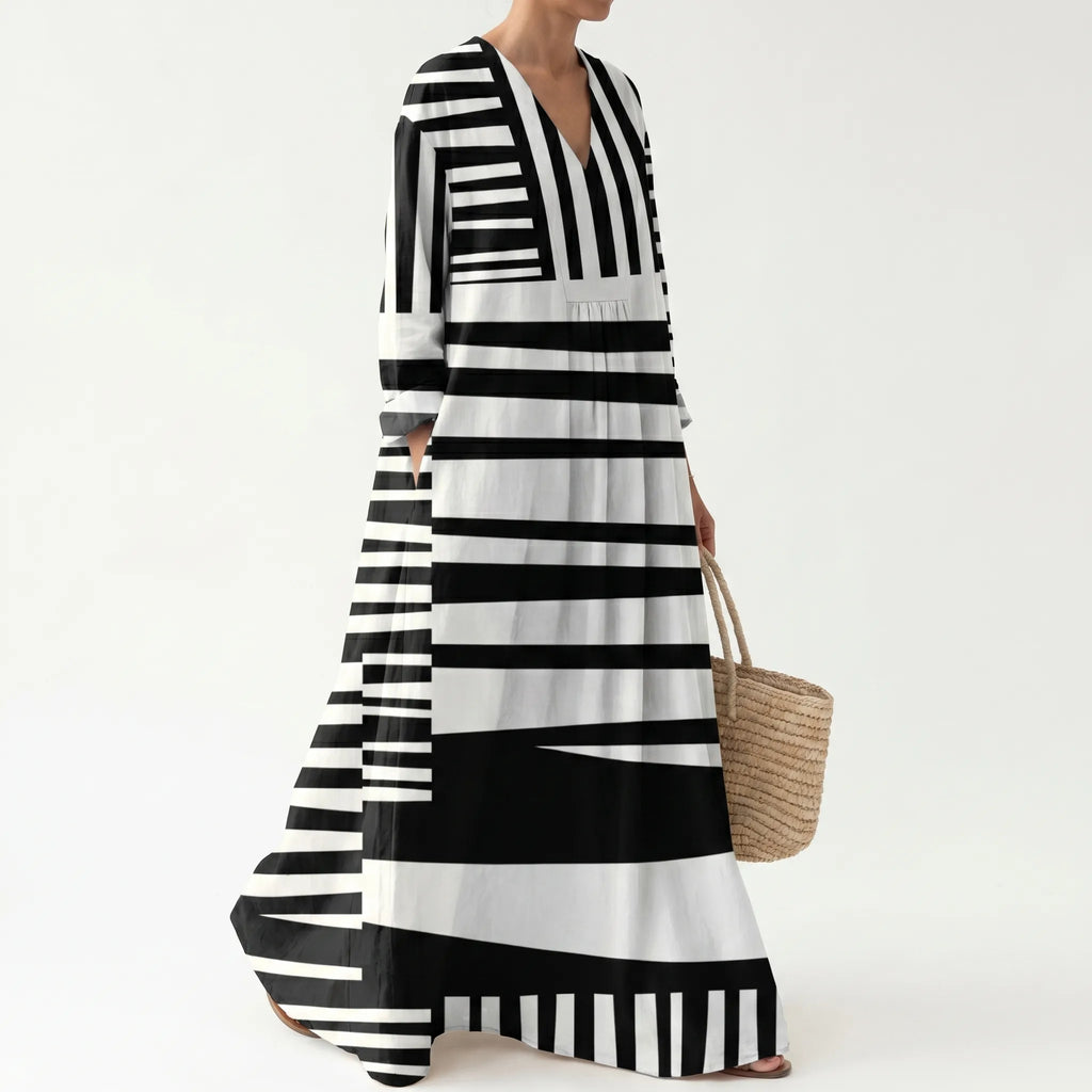 Verossa - Long Sleeve Maxi Dress For Woman