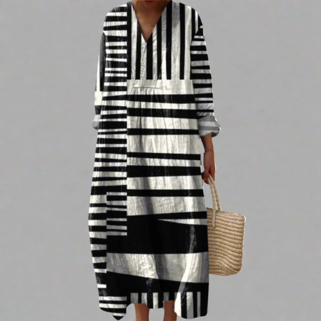 Verossa - Long Sleeve Maxi Dress For Woman