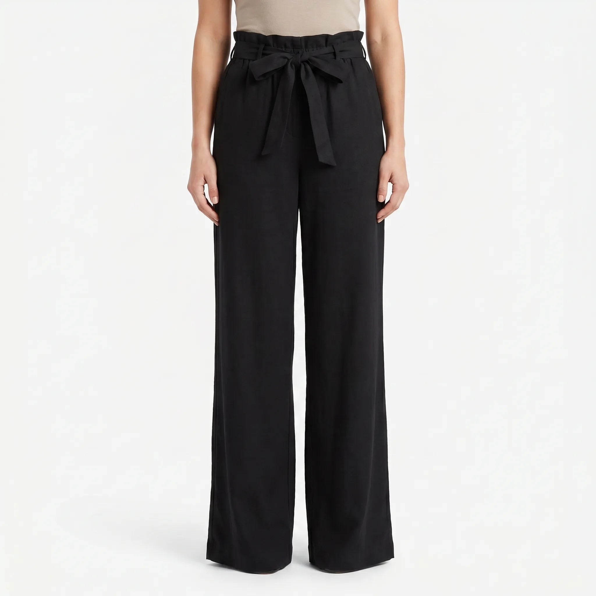 Wide Leg Pants for Women – Flowing Silhouette | Adjustable Waist & Side Pockets 1