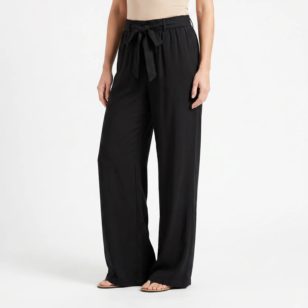 Wide Leg Pants for Women – Flowing Silhouette | Adjustable Waist & Side Pockets 4