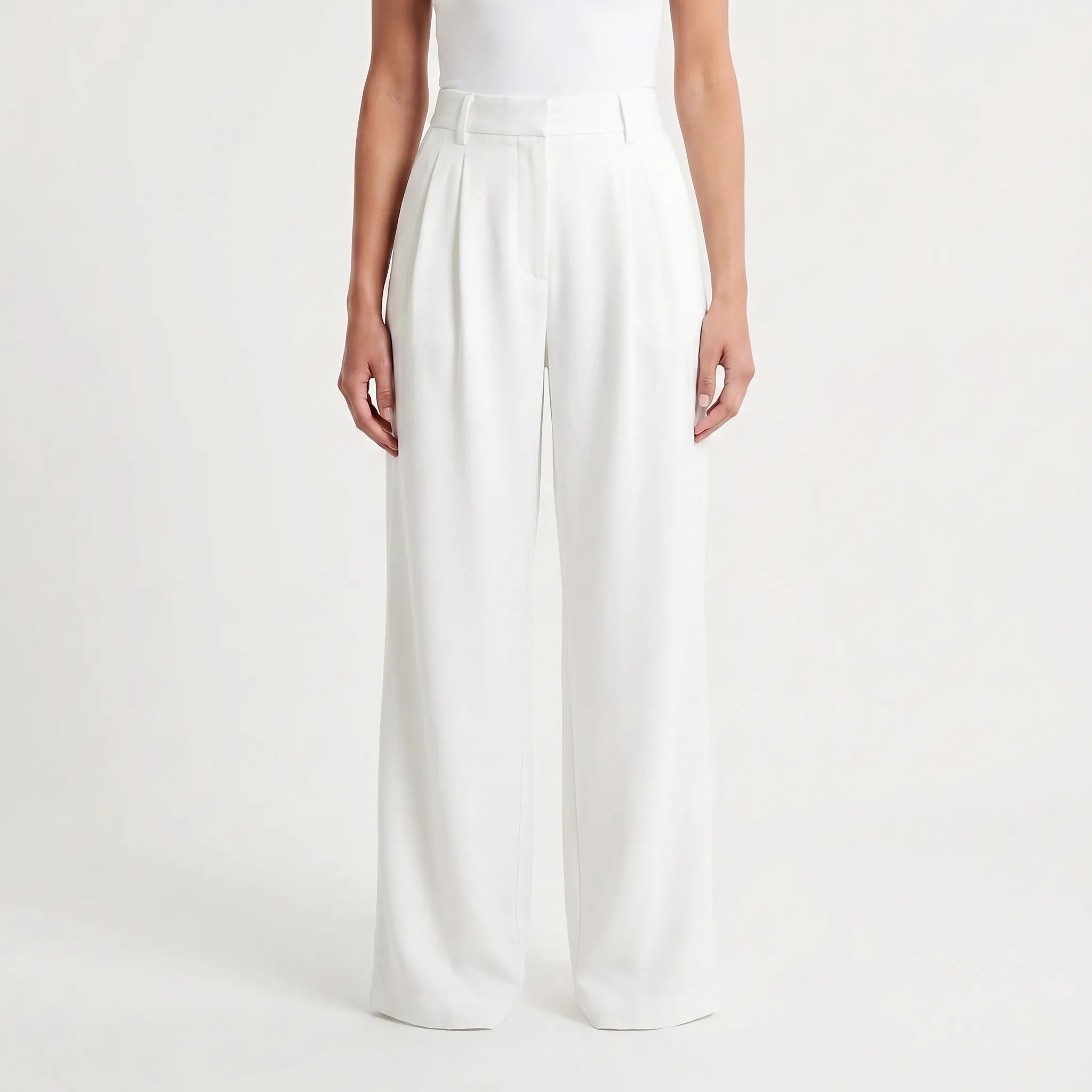 Wide Leg Pants for Women – High Waist Flared Cut | Elegant Pleats & Fluid Fit 5