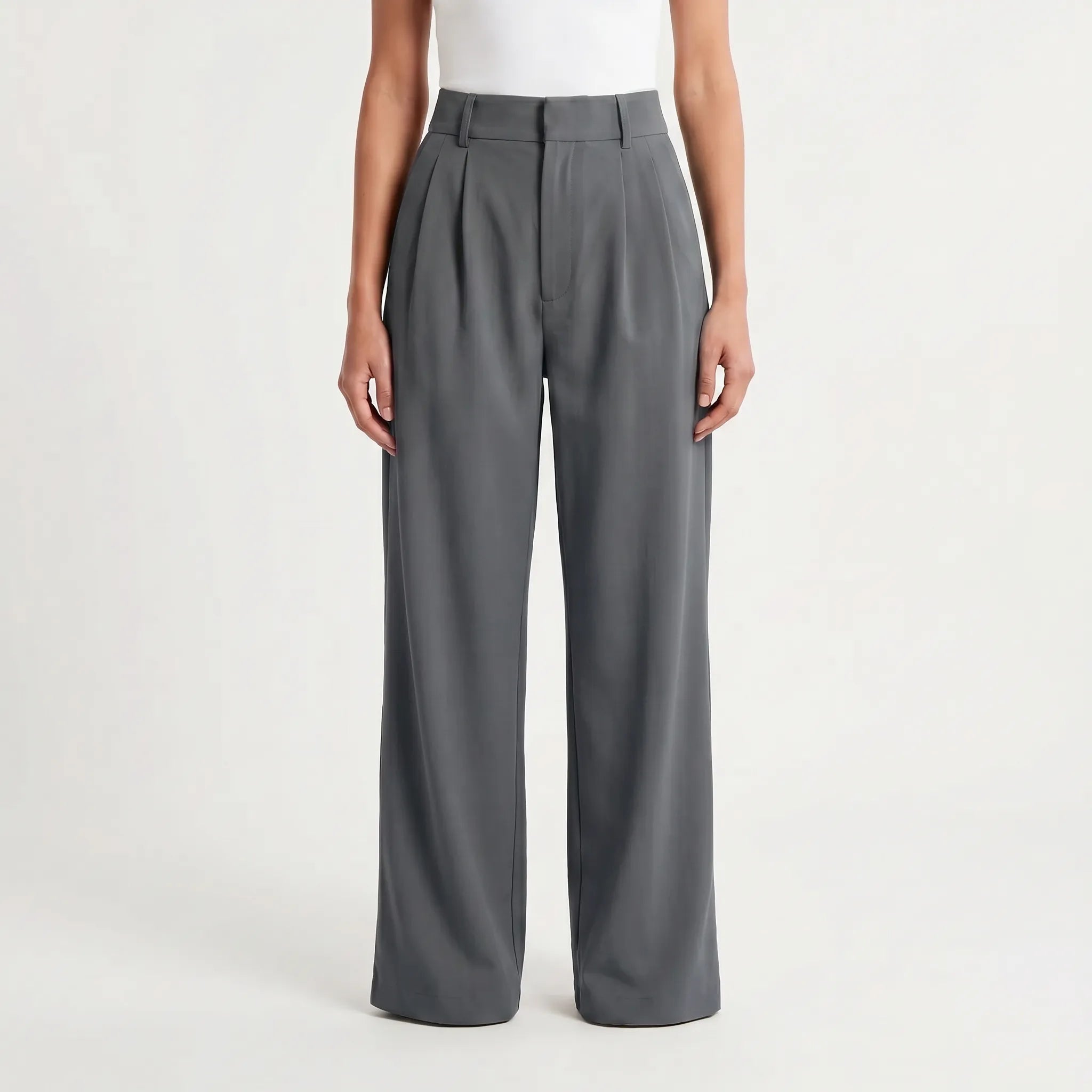 Wide Leg Pants for Women – High Waist Flared Cut | Elegant Pleats & Fluid Fit 6
