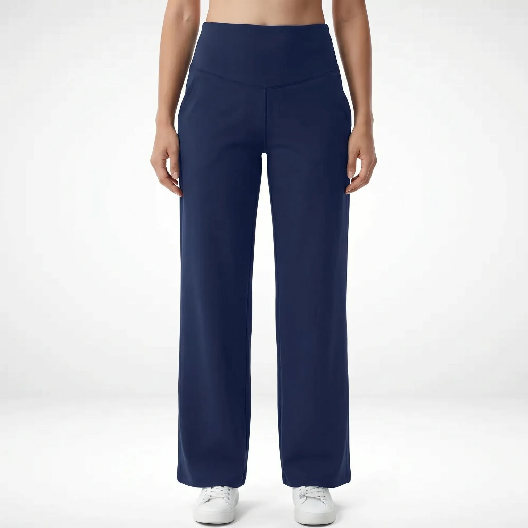 Wide Leg Pants for Women – High Waist Flared | Fluid Fabric & Pockets 0