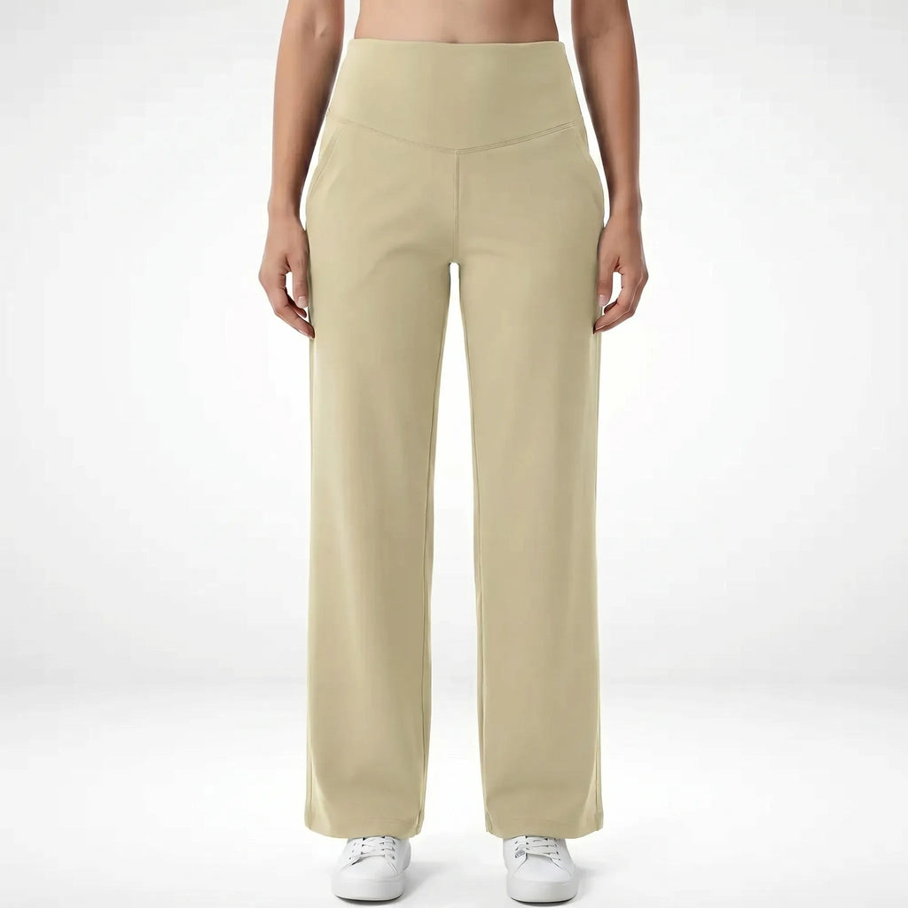 Wide Leg Pants for Women – High Waist Flared | Fluid Fabric & Pockets 10