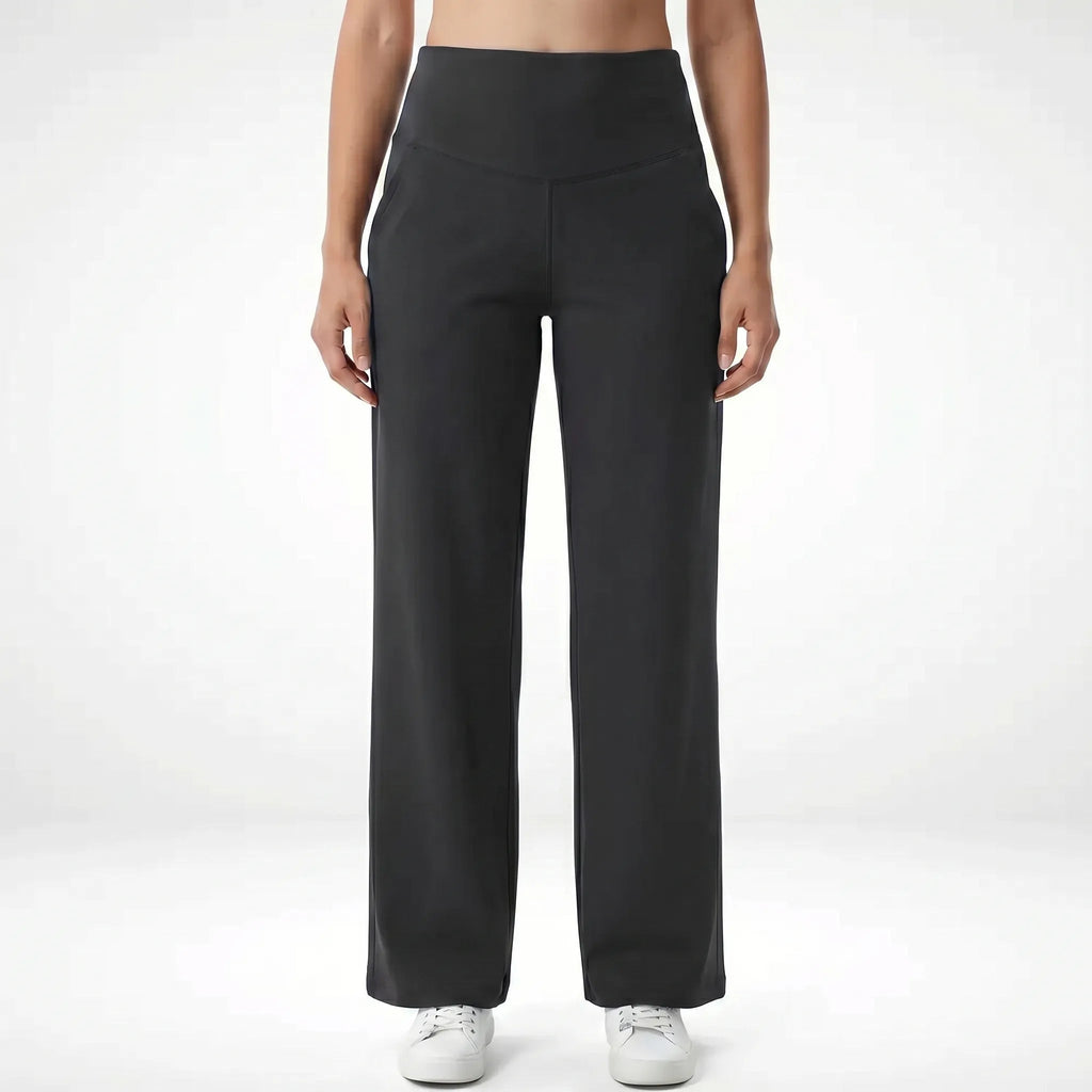 Wide Leg Pants for Women – High Waist Flared | Fluid Fabric & Pockets 11