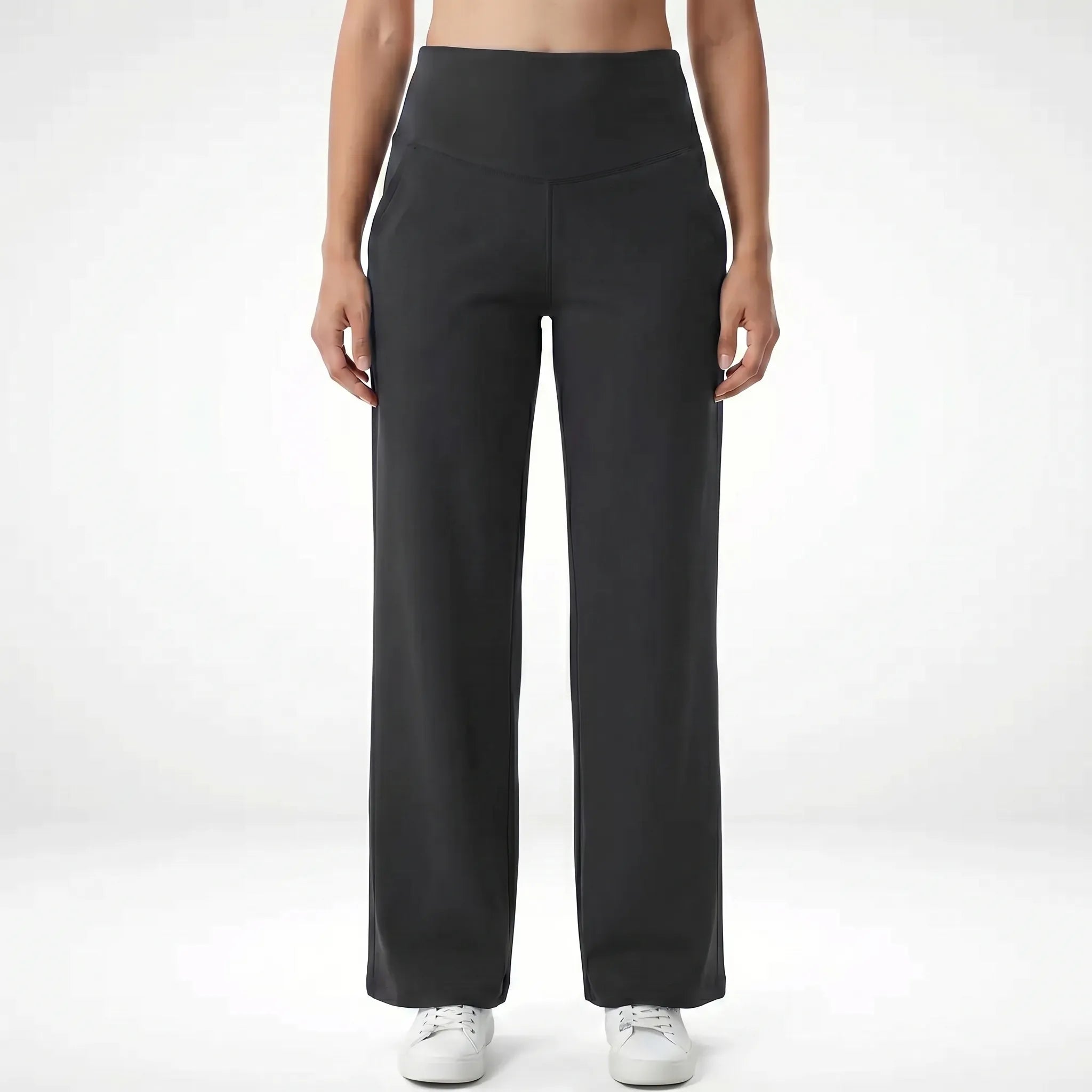 Wide Leg Pants for Women – High Waist Flared | Fluid Fabric & Pockets 11