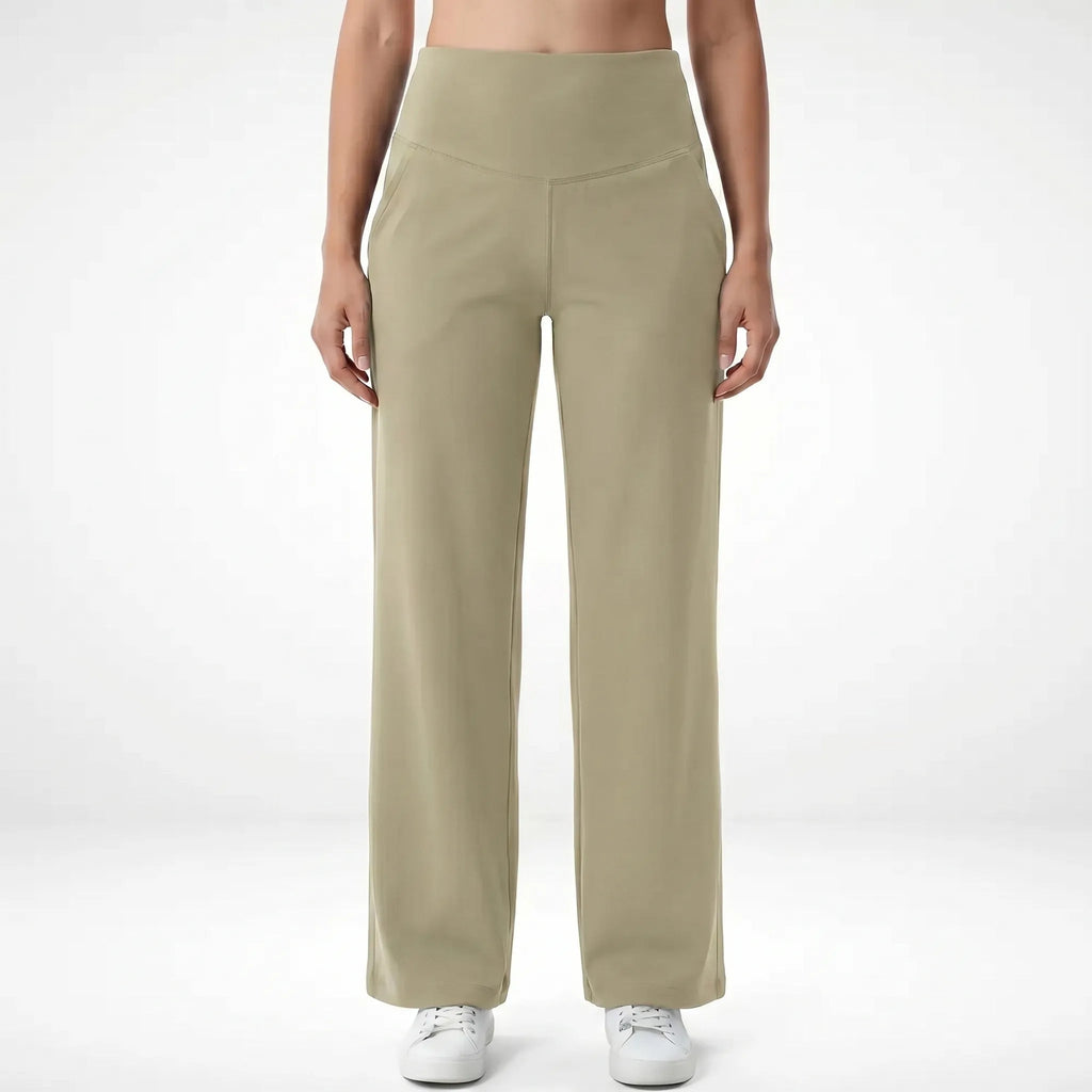 Wide Leg Pants for Women – High Waist Flared | Fluid Fabric & Pockets 5