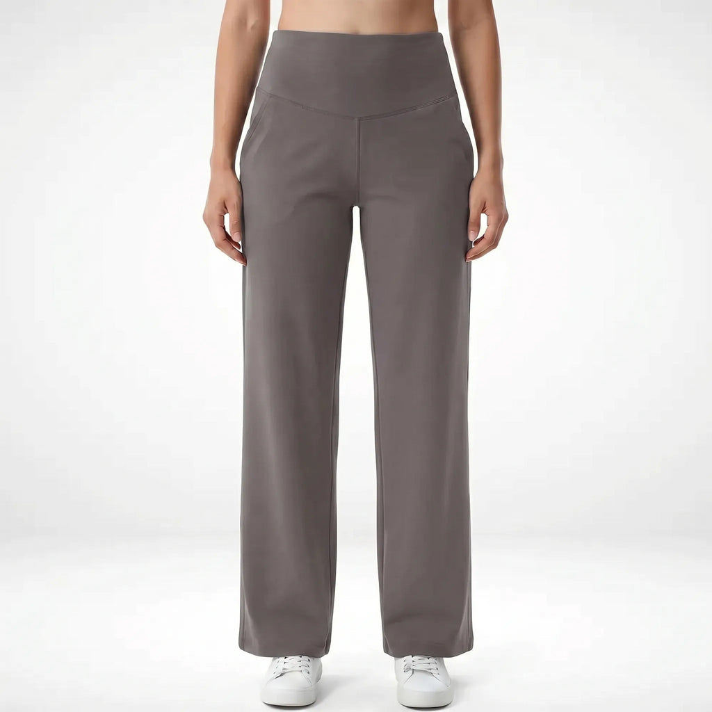 Wide Leg Pants for Women – High Waist Flared | Fluid Fabric & Pockets 8