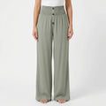 Wide Leg Pants for Women – High Waisted Smocked Waist | Flowy Lightweight Fabric 0