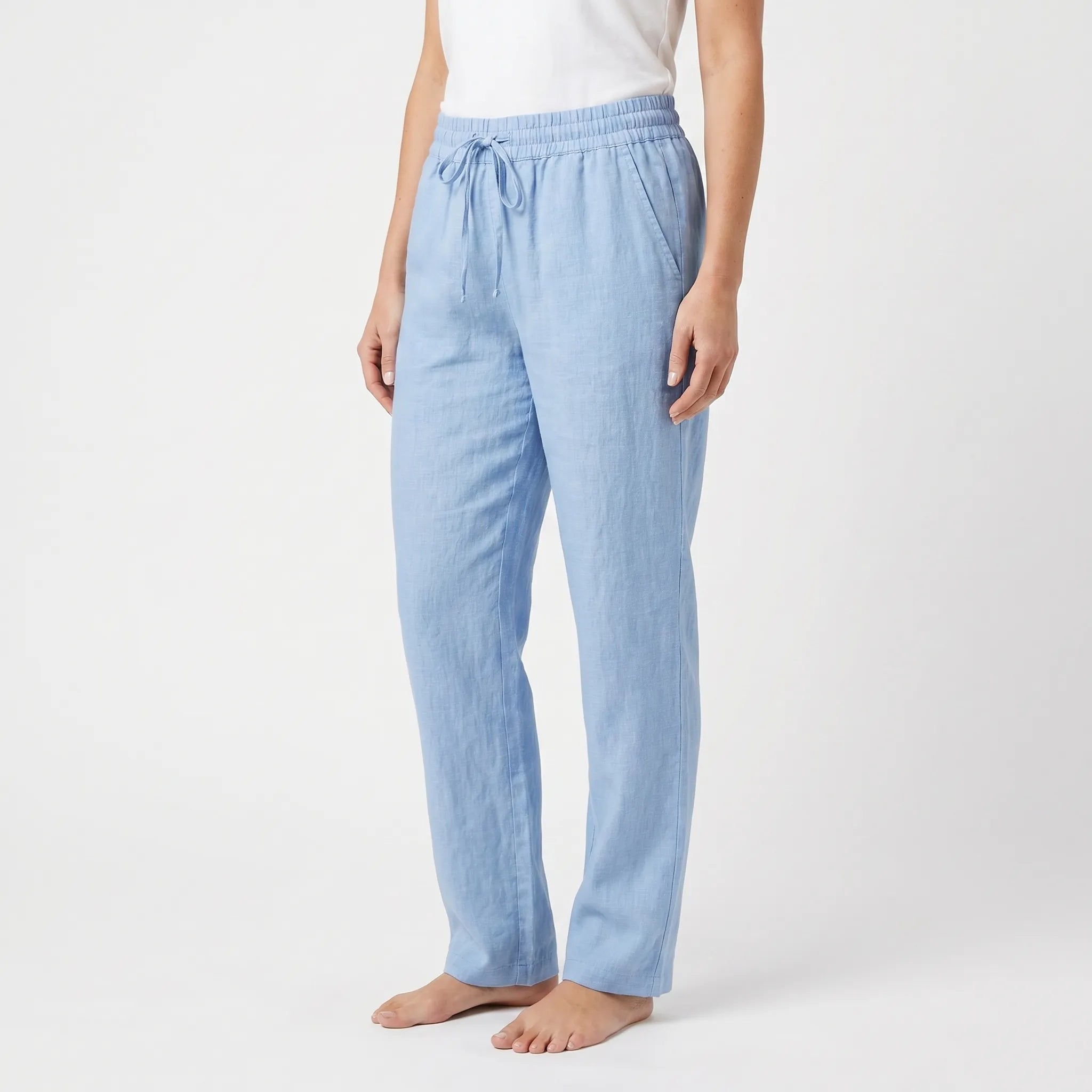 Wide Leg Pants for Women – Loose Fit with Drawstring | Breathable Fabric & Side Pockets 4