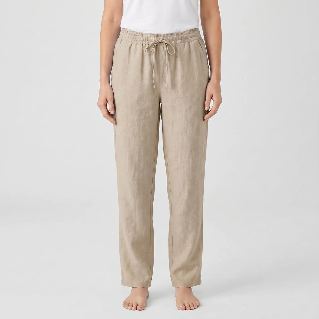 Wide Leg Pants for Women – Loose Fit with Drawstring | Breathable Fabric & Side Pockets 5