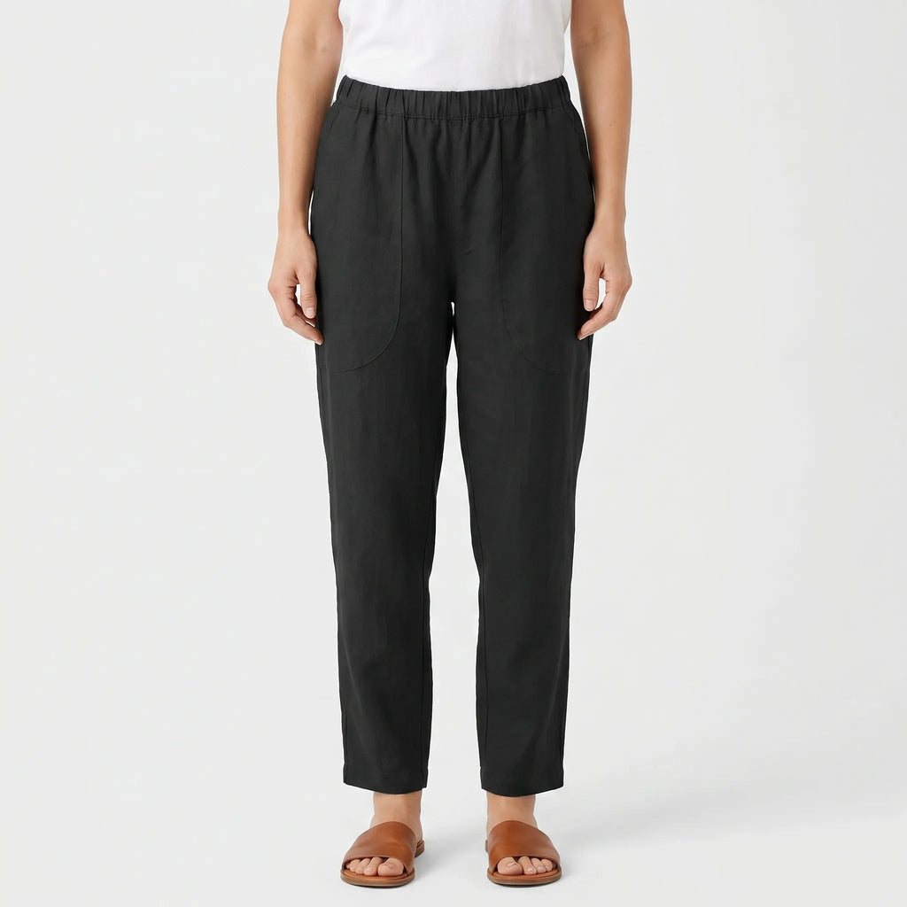Wide Leg Trousers for Women – Loose Fit Fluid Silhouette | Breathable Fabric & Ankle Length 1