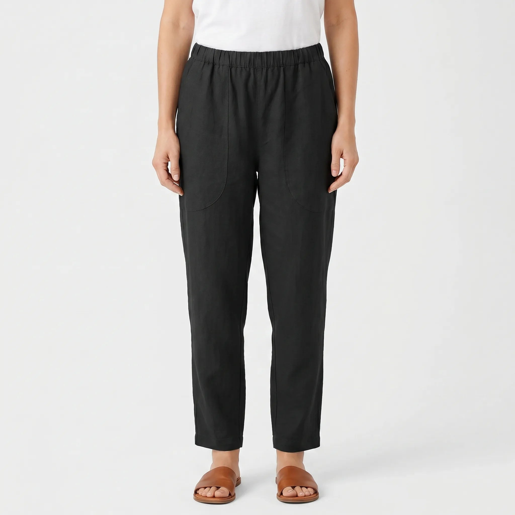 Wide Leg Trousers for Women – Loose Fit Fluid Silhouette | Breathable Fabric & Ankle Length 1
