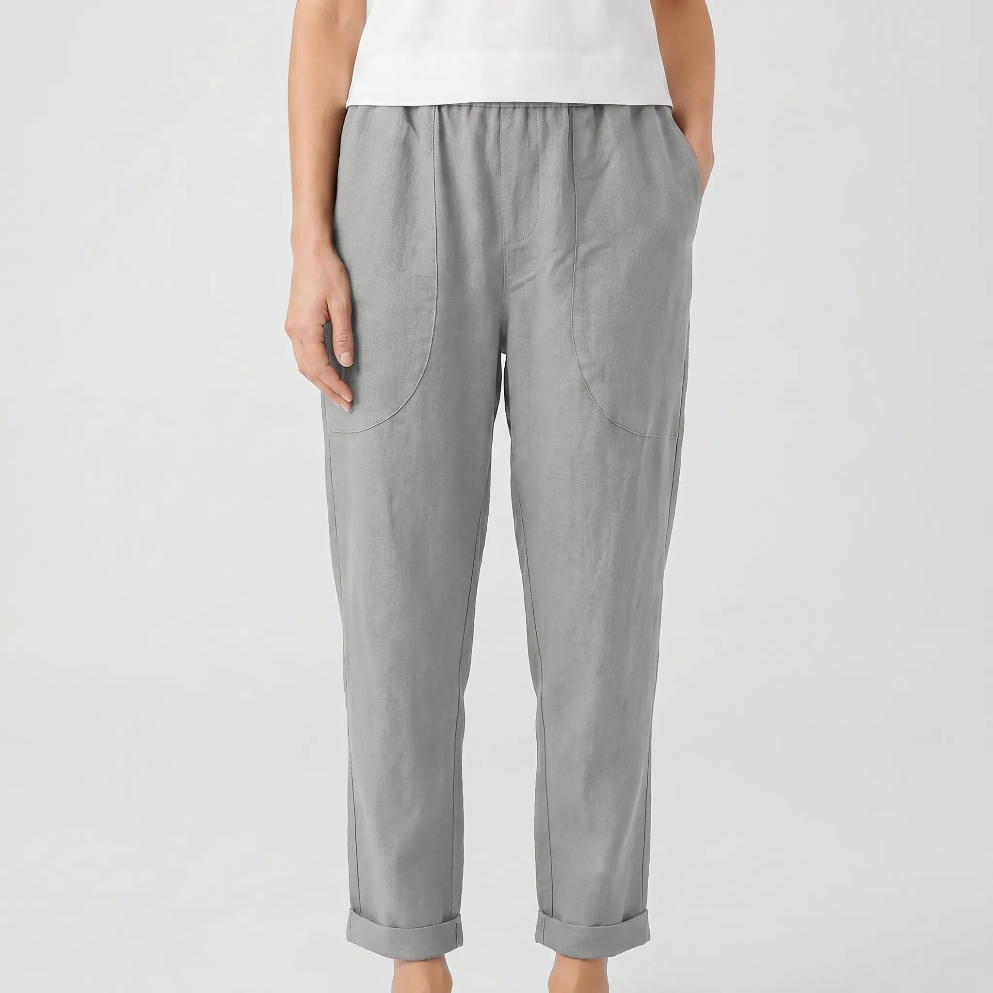 Wide Leg Trousers for Women – Loose Fit Fluid Silhouette | Breathable Fabric & Ankle Length 5