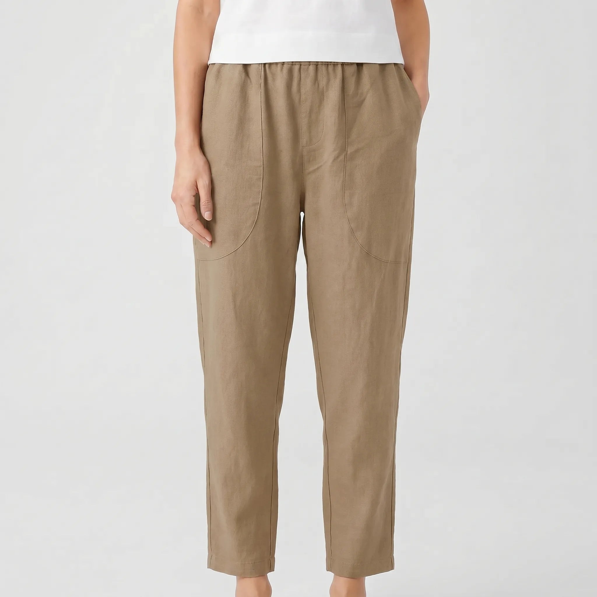 Wide Leg Trousers for Women – Loose Fit Fluid Silhouette | Breathable Fabric & Ankle Length 7
