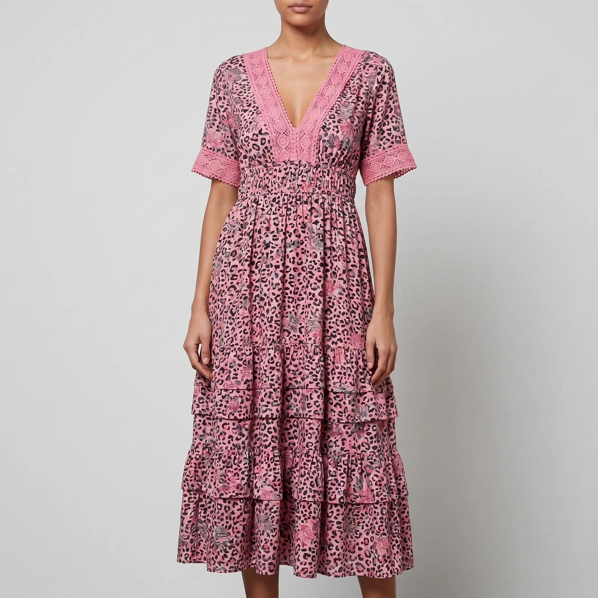 Women's Dress – Flowing Midi Cut Bohemian Print | Lightweight & Breathable 6