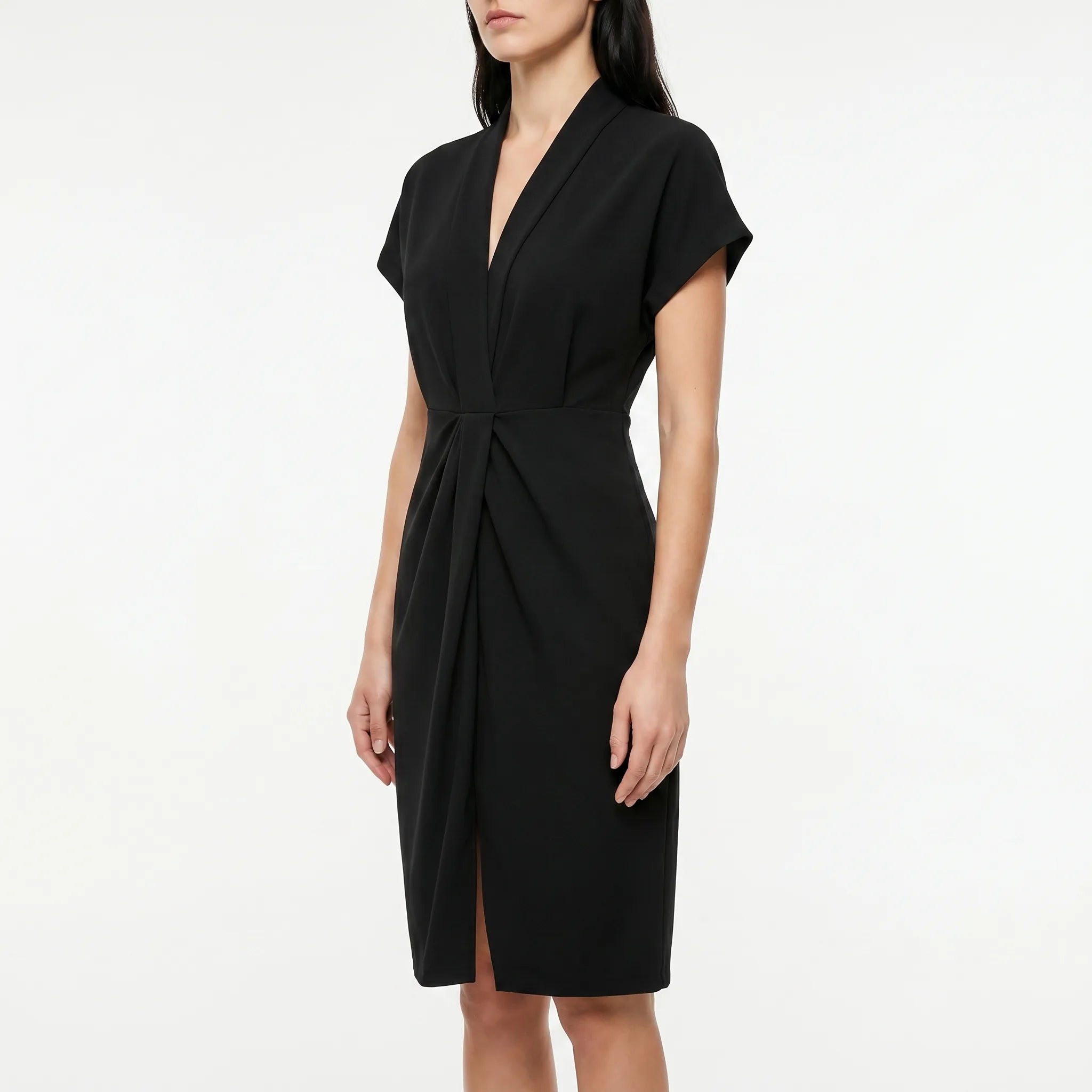 Womens Dress – Flowy Summer Style | Plunging V-Neck & Asymmetrical Slit 4