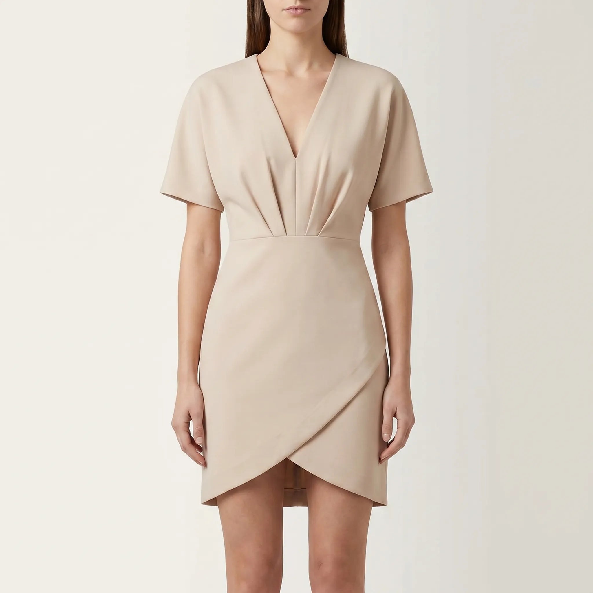 Womens Dress – Flowy Summer Style | Plunging V-Neck & Asymmetrical Slit 5